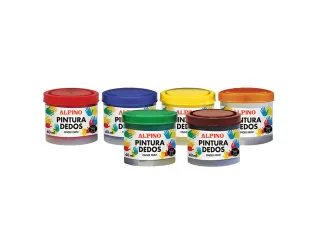 Baby vingerverf 40ml set van 6 potjes - 2
