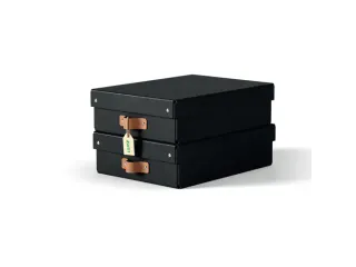 Leitz Puro Opbergdoos met deksel medium laag 8L set van 2 zwart - 1