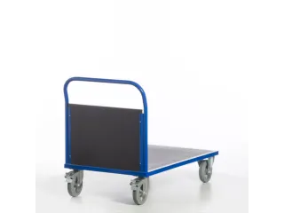 Platformwagen 1000kg Laadvlak Lxb 1200x800mm 1 Kopwand Ral 5010 - 11