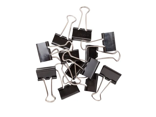 Papierklem MAUL 215 foldback 25mm capaciteit 9mm zwart