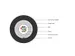 Câble d'installation int/ext A/I-DQ (ZN) BH 50/125µ OM3 12 fibres 1m