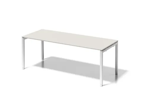 In hoogte verstelbaar bureau,HxBxD 650-850x2000x800mm,blad grijswit