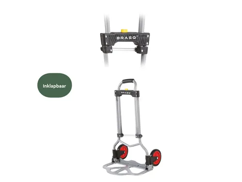 Steekwagen BRASQ Inklapbaar HT60 incl. bagagespin 60Kg