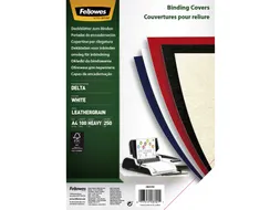 Voorblad Fellowes A4 Lederlook Wit 250 Gram