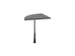 angle de liaison,90 °,HxlxP 720-840x600x600mm,rond,MS-gris foncé