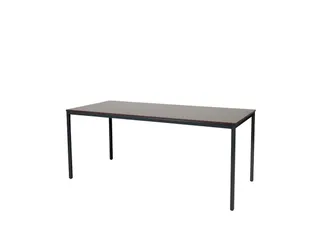 Domino Basic Tafel Vaste Hoogte 1800x800mm Logan Eiken Zwart 4-Poots - 1