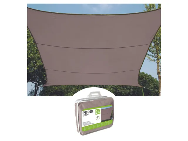 Zonnezeil Vierkant 5x5m Taupe