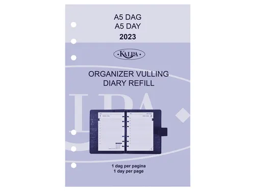 Agendavulling 2027 Kalpa A5 1dag/1pagina