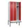 locker met bank,HxBxD 2120x900x815mm,3vak,vak B 300mm,cilinderslot