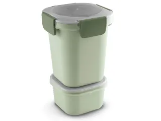 Sigma Home food to go lunchbeker 0,95L groen - 11,5x11,5x18,5cm - 2