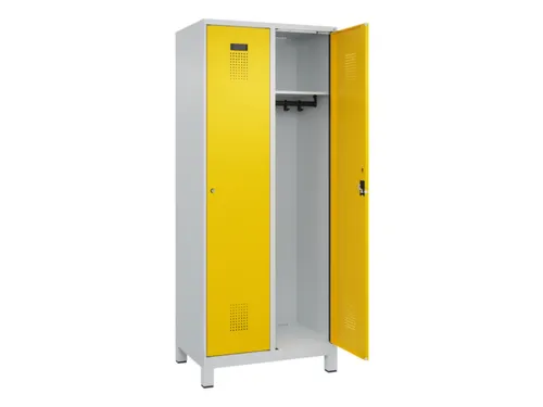 locker,HxBxD 1950x800x500mm,2vak,vak B 400mm,cil.-slot,voeten