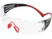 Veiligheidsbril Securefit 400 heldere lens, grijs/rood montuur
