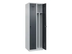 locker voor scheiding van kleding,HxBxD 1850x600x500mm,2vak