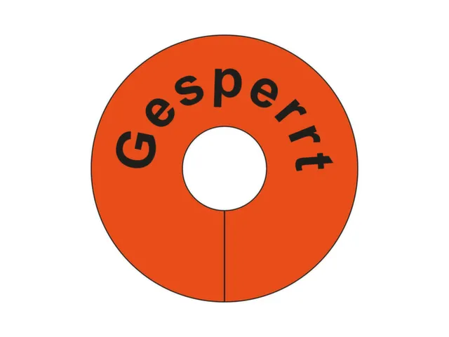 signaalring,v. gaasbox,“Afgezet”,v. opsteken,PVC,rood