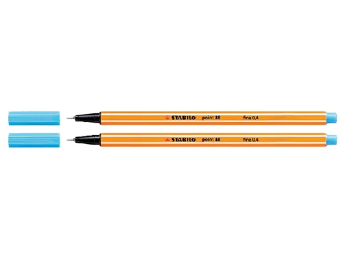 Fineliner STABILO point 88/57 azuur blauw 0.4mm