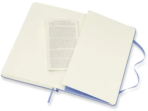 Notitieboek Moleskine large 130x210mm blanco hard cover hydrangea blue