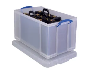 Opbergdoos 84 Liter Transparant Standaard - 1