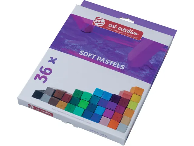 Softpastels, Doos à 36 Stuks Assorti Kleuren