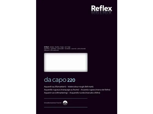 Aquarelpapier da capo 17x24cm 220g/m2 blok 20 vel VF5004235