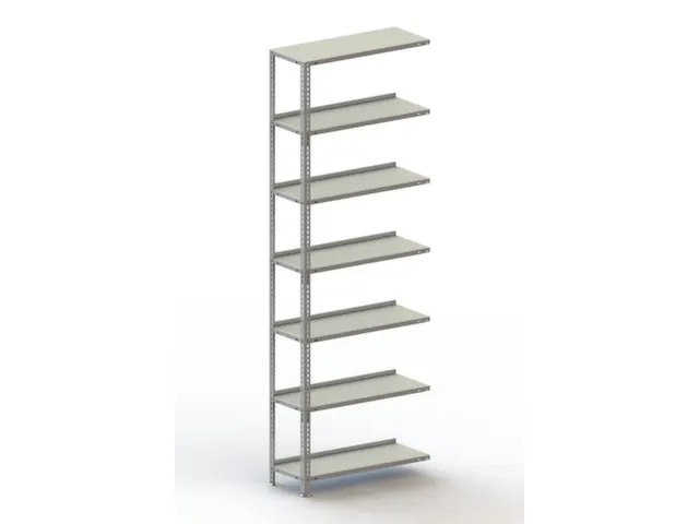 magazijnstelling,aanbouwveld,HxBxD 2200x752x304mm,vaklast 80kg