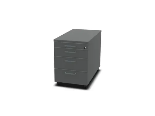 mobiel ladeblok,HxBxD 600x430x800mm,3lade(n),MS-donkergrijs