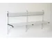 banc mural,HxLxP 710x2000x360mm,barres alu,structure acier RAL7035