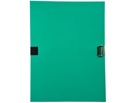 Map Met Riem En Uitrekbare Rug Pp Groen A4 24x32cm