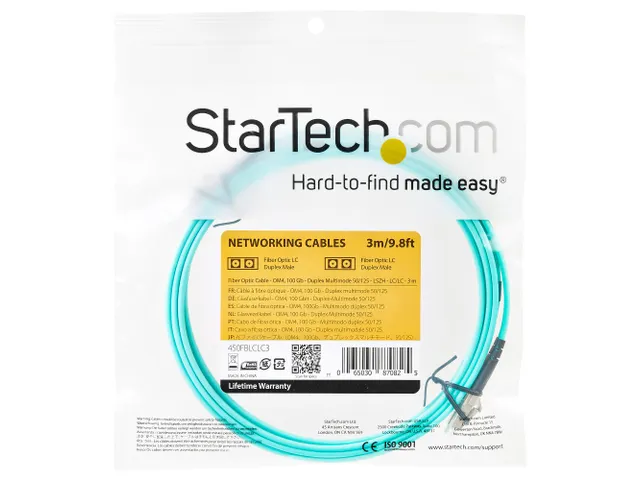 OM4 Glasvezel Patchkabel LC-LC 3m 100G LSZH voor SAN & SFP+