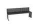 Banc de parc 450mmx18000mm corten effet rouille