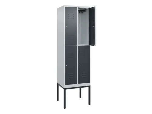 dubbeldekse locker,HxBxD 2120x600x500mm,2x2vak.,vak B 300mm