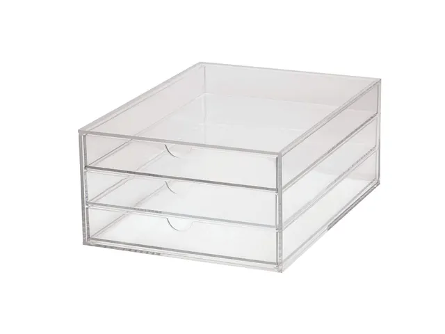 Acryl Ladenblok A4 3 Laden Transparant