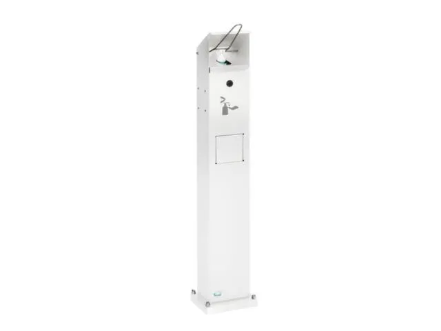 ontsmettingsmiddeldispenser HxBxD 1147x180x130mm v. 1l v. buiten