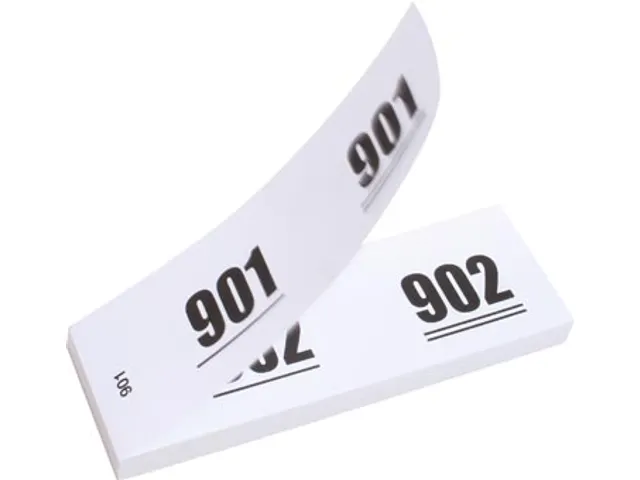 Nummer-/ garderobeblokken