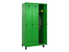 locker,HxBxD 1950x900x500mm,3vak,vak B 300mm,draaigrendel,voeten
