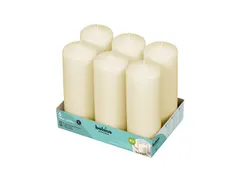 Kaars Stomp 7 x 20 cm Ivoor 80u tray 6 stuks