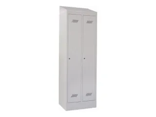 locker,HxBxD 1850x600x500mm,2vak,vak B 300mm,RAL7035,front RAL7035 - 2