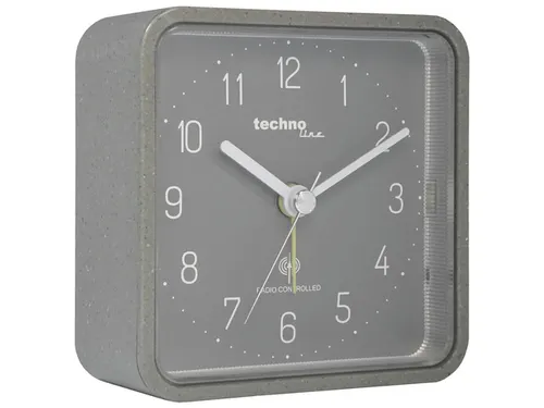 Wekker Technoline WT 775 91x91x40mm grijs analoog