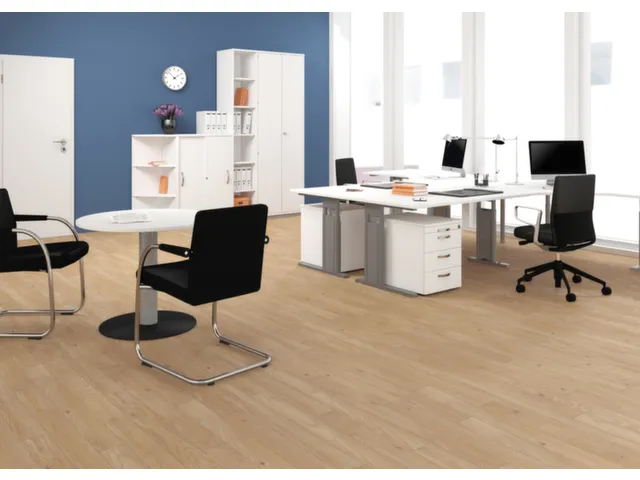 kantoorstelling,HxBxD 1150x800x430mm,2xhouten vloer,decor romp