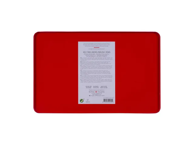 Fineliner en brushpen Bruynzeel etui 48 kleuren