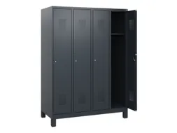 schoollocker,HxBxD 1630x1200x500mm,4vak,vak B 300mm,cil.-slot,voeten