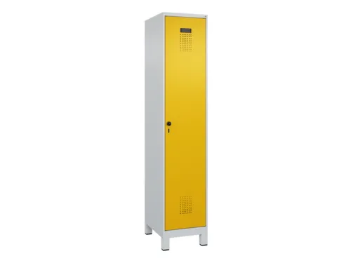 locker,HxBxD 1950x400x500mm,1vak,vak B 400mm,draaigrendel,voeten