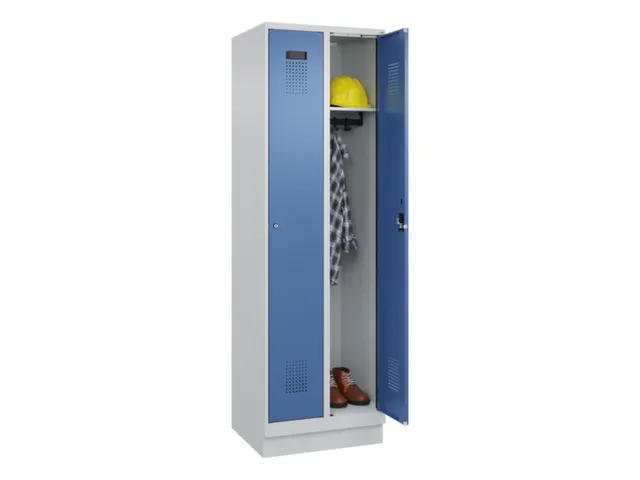 locker,HxBxD 1950x600x500mm,2vak,vak B 300mm,cil.-slot,sokkel