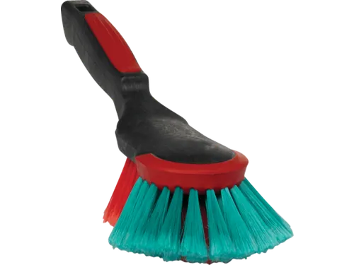 Handborstel Vikan ergo met rubber stootrand 32cm Zachte splitvezel