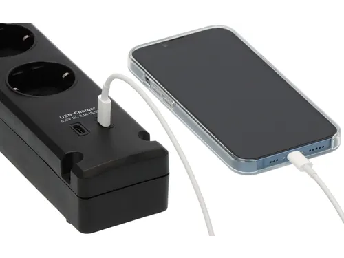Stekkerdoos Brennenstuhl Bremounta 5 voudig inclusief 2 USB C 3 meter