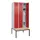 locker met bank,HxBxD 2120x900x815mm,3vak,vak B 300mm,draaigrendel