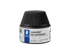 Viltstiftvulling Staedtler Lumocolor non-permanent 15ml zwart