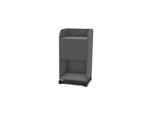 caddy,HxBxD 1030x550x470mm,2niveaus,1kasten,MS-donkergrijs