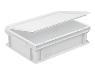 Scharnierdeksel Voor Euronorm Stapelkrat Lxb 400X300Mm Wit - 2
