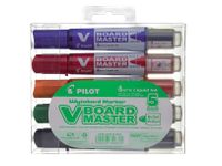 Viltstift PILOT Begreen whiteboard rond assorti 2.3mm 5stuks