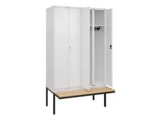 locker voor scheiding van kleding,HxBxD 2120x1200x815mm,4vak - 2